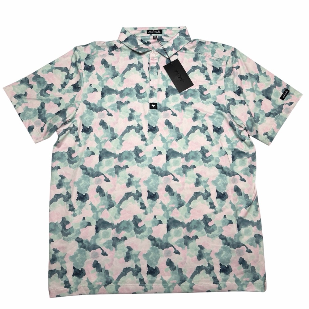 Bad Birdie Core Golf Polo Shirt Mirage Oasis Mens Size XXL NEW
